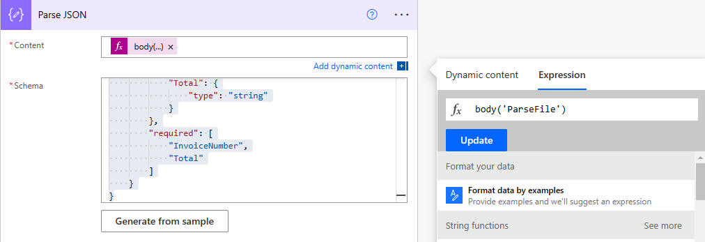 Parse Json Settings